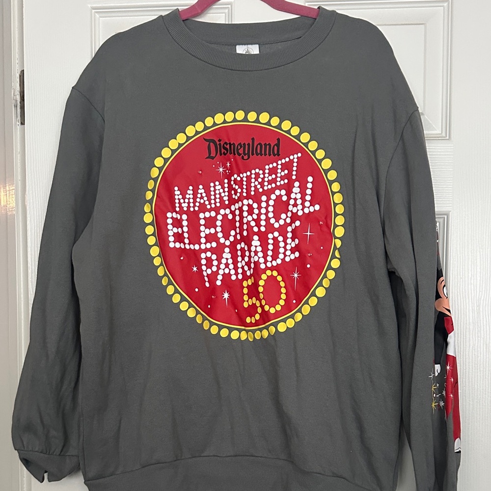 Disney Gray Crewneck Sweater - Main Street Electrical Parade 50th